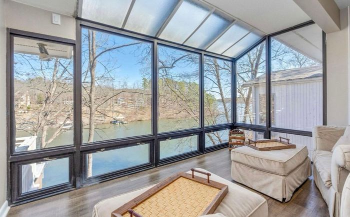 Main level sunroom off of living area
